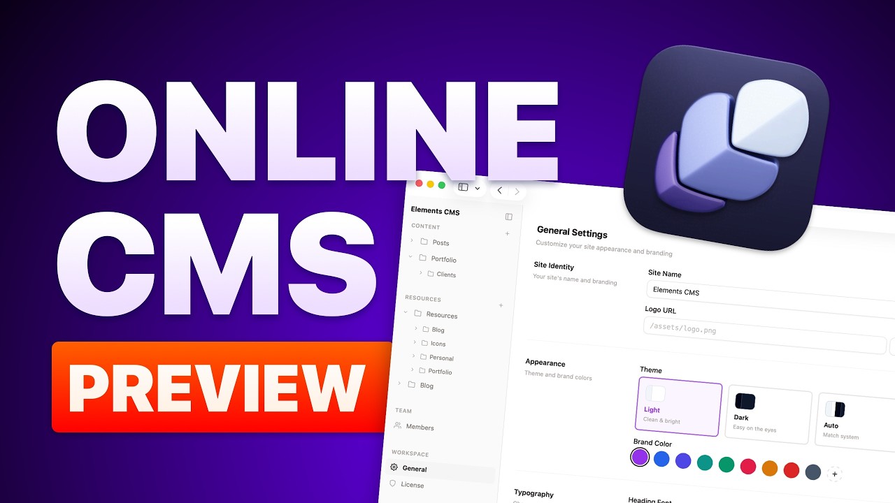 Elements CMS Online Editor Preview